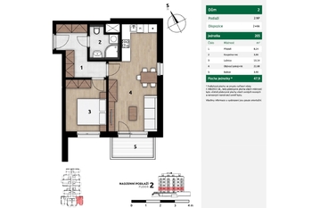Pronájem bytu 2+kk v osobním vlastnictví 48 m², Praha 10 - Strašnice