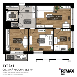 Prodej bytu 3+1 v družstevním vlastnictví 69 m², Ostrava