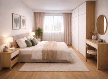 Vizualizace - ložnice - Prodej bytu 3+1 v osobním vlastnictví 74 m², Bruntál