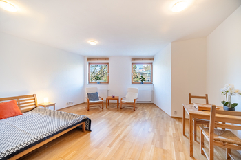 OBÝVACÍ POKOJ  - Pronájem bytu 1+1 v osobním vlastnictví 43 m², Praha 5 - Radlice