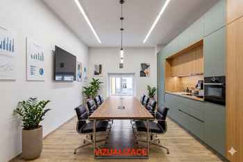 vizualizace - Pronájem kancelářských prostor 214 m², Praha 5 - Smíchov