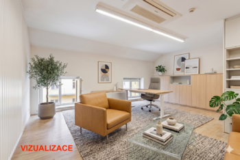 vizualizace - Pronájem kancelářských prostor 214 m², Praha 5 - Smíchov