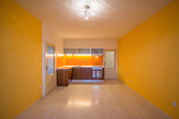 Kuchyň s obývacím pokojem  - Pronájem bytu 2+kk v osobním vlastnictví 57 m², Hradec Králové