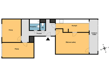 Prodej bytu 3+1 v osobním vlastnictví 74 m², Praha 5 - Stodůlky