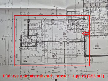 Pronájem kancelářských prostor 252 m², České Budějovice