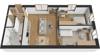 Pronájem bytu 3+kk v osobním vlastnictví 57 m², Hradec Králové