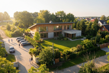 Vizualizace možného budoucího stavu - Prodej pozemku 1670 m², Hřebeč