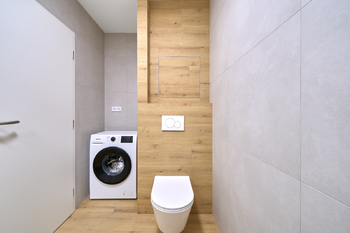 Koupelna - Pronájem bytu 1+kk v osobním vlastnictví 19 m², Hradec Králové