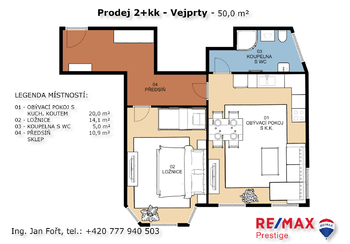 Prodej bytu 2+kk v osobním vlastnictví 58 m², Vejprty