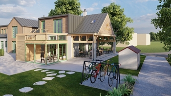 Vizualizace 1 - Prodej ubytovacího zařízení 260 m², Holubov