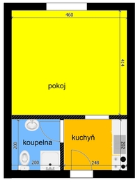 Pronájem bytu 1+kk v osobním vlastnictví 30 m², Poděbrady