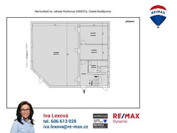 orientační půdorys 1.NP - Prodej domu 227 m², České Budějovice