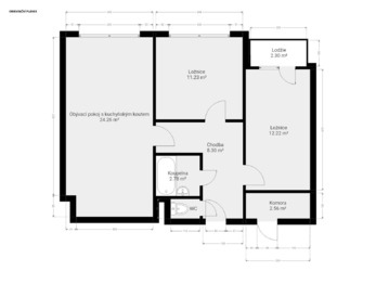 Prodej bytu 3+kk v osobním vlastnictví 62 m², Praha 4 - Modřany