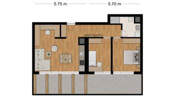Prodej bytu 3+kk v osobním vlastnictví 58 m², Kyjov