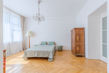 Ložnice č.1 - Prodej bytu 3+kk v osobním vlastnictví 88 m², Praha 1 - Nové Město