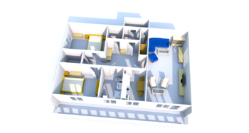 půdorys 2.NP  - Prodej domu 200 m², Jeseník