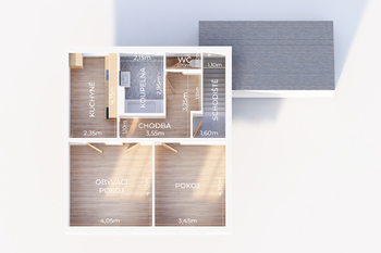 Prodej bytu 2+1 v osobním vlastnictví 97 m², Kozlovice