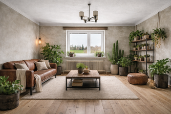 vizualizace obývací pokoj 2.podlaží - Prodej domu 130 m², Tupadly