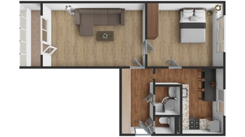 Pronájem bytu 2+1 v osobním vlastnictví 50 m², Praha 6 - Vokovice
