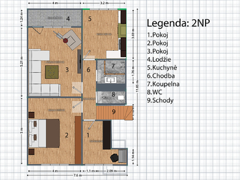Pronájem bytu 3+1 v osobním vlastnictví 85 m², Kroměříž