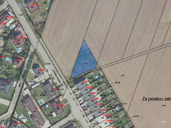 Prodej pozemku 752 m², Horoušany