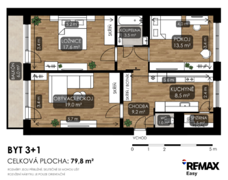 Prodej bytu 3+1 v osobním vlastnictví 80 m², Ostrava