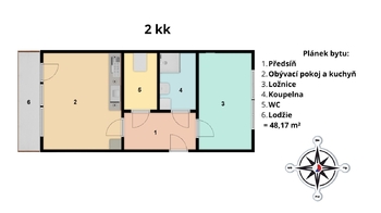 Pronájem bytu 2+kk v osobním vlastnictví 48 m², Praha 5 - Hlubočepy
