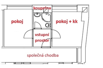Pronájem bytu 2+kk v osobním vlastnictví 25 m², Havlíčkův Brod