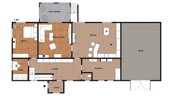 1.NP - Prodej zemědělského objektu 732 m², Podbořany