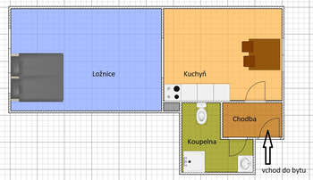 Pronájem bytu 1+1 v osobním vlastnictví 44 m², Hradec Králové