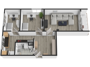 Prodej bytu 3+1 v osobním vlastnictví 61 m², Horní Bříza