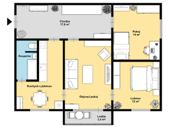 Prodej bytu 3+1 v osobním vlastnictví 77 m², Česká Lípa