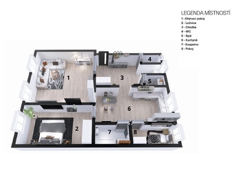 Prodej bytu 2+1 v osobním vlastnictví 97 m², Pardubice