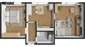 Prodej bytu 2+1 v družstevním vlastnictví 44 m², Velké Poříčí