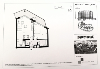 Prodej bytu 2+kk v osobním vlastnictví 64 m², Praha 5 - Hlubočepy