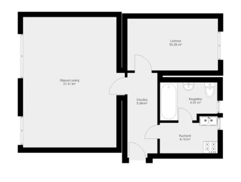Prodej bytu 3+kk v osobním vlastnictví 51 m², Praha 6 - Dejvice