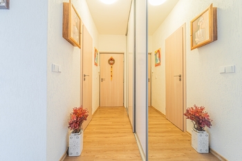 chodba, vstupní dveře - Pronájem bytu 2+1 v osobním vlastnictví 49 m², Kladno
