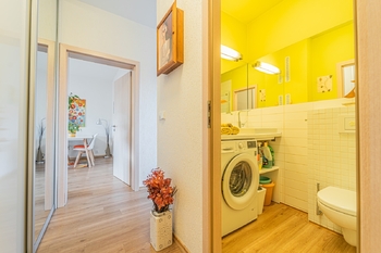 chodba, koupelna - Pronájem bytu 2+1 v osobním vlastnictví 49 m², Kladno