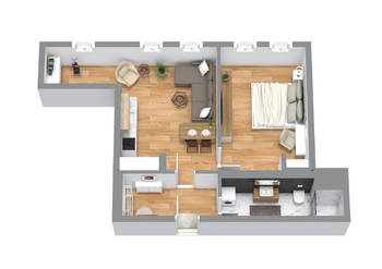 Výjimečný byt 2+kk, Kobližná, Brno - Prodej bytu 2+kk v osobním vlastnictví 61 m², Brno