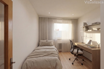 Pokoj vizualizace - Prodej bytu 3+1 v osobním vlastnictví 67 m², Kostelec nad Černými lesy