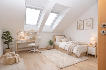 Ložnice / dětský pokoj - vizualizace.  - Pronájem bytu 3+kk v osobním vlastnictví 82 m², Praha 9 - Čakovice