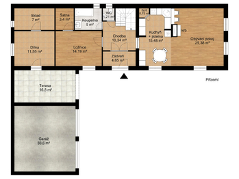 Prodej bytu 6 a více v osobním vlastnictví 299 m², Obříství