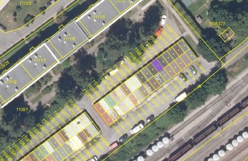 Parcelní mapa - Prodej garáže, Praha 5 - Radotín