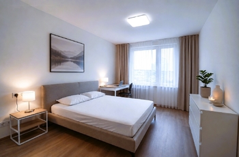 ložnice vizualizace  - Pronájem bytu 2+kk v osobním vlastnictví 46 m², Praha 5 - Stodůlky