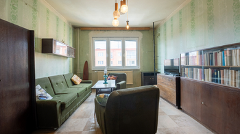 Obývací pokoj - Prodej bytu 2+1 v družstevním vlastnictví 69 m², Prostějov