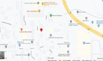 Orientační mapa - Pronájem bytu 1+kk v družstevním vlastnictví 27 m², České Budějovice