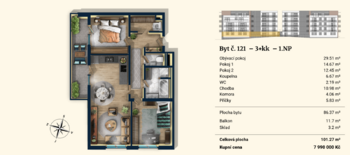 Prodej bytu 2+kk v osobním vlastnictví 86 m², Plzeň