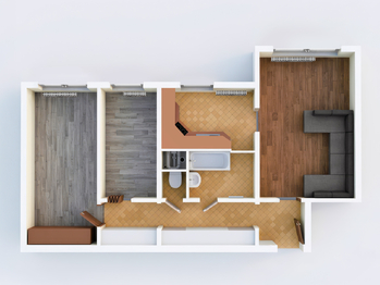 Pronájem bytu 3+1 v osobním vlastnictví 67 m², Český Krumlov