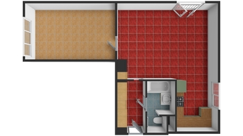 Pronájem bytu 2+kk v osobním vlastnictví 53 m², Praha 6 - Veleslavín