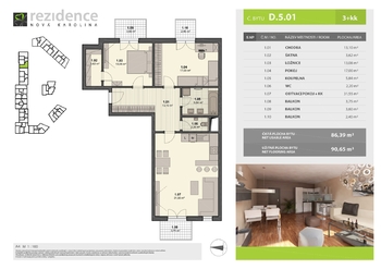 Pronájem bytu 3+kk v osobním vlastnictví 86 m², Ostrava